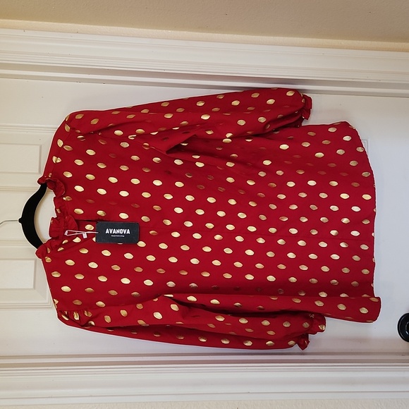 3/4 Long Sleeve Work/Dressy Top Ruffle Mock Neck Blouse Shirts - Picture 4 of 7